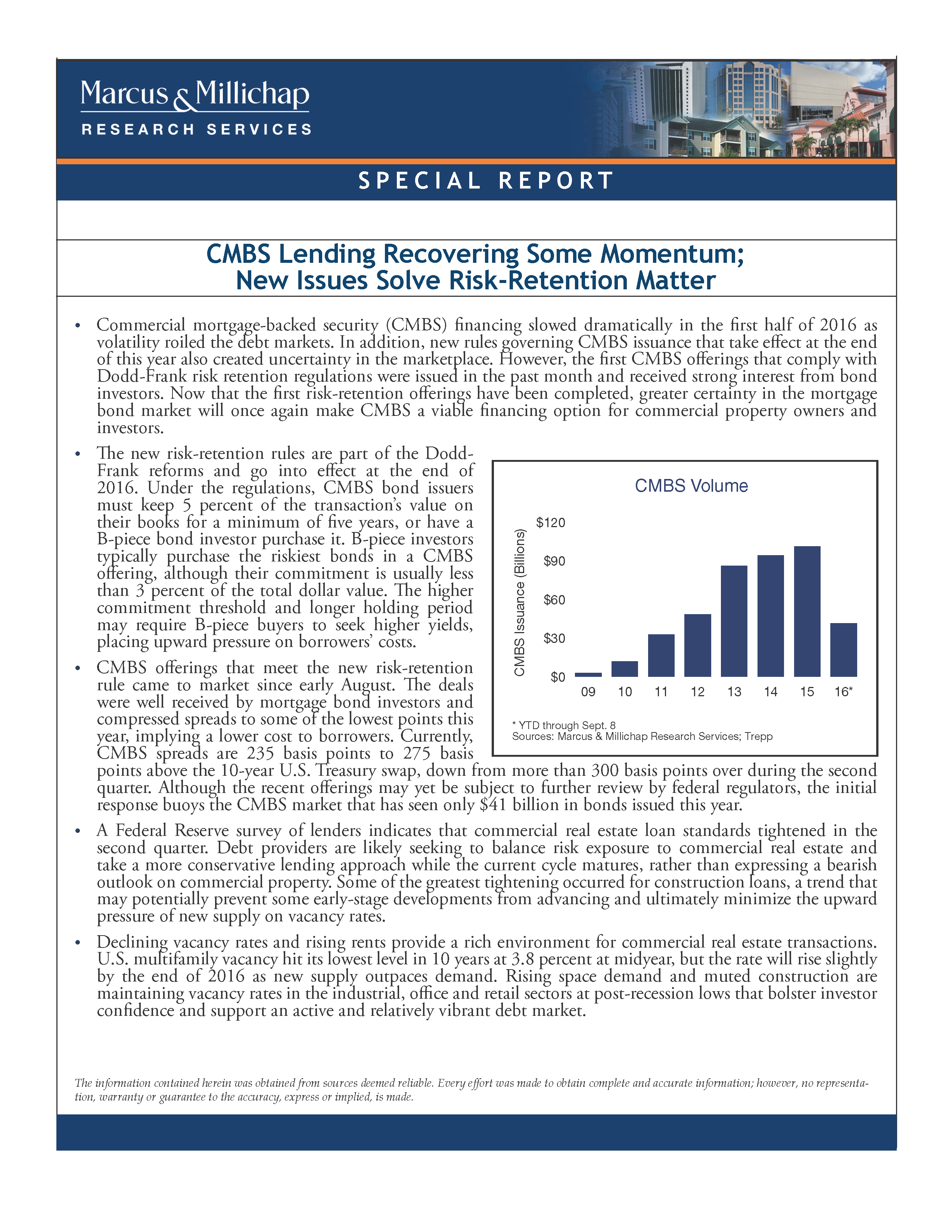 Special Report: CMBS Issuance - Q3 2016 - Stewart Group